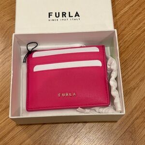 Furla Vibrant Pink Card Holder